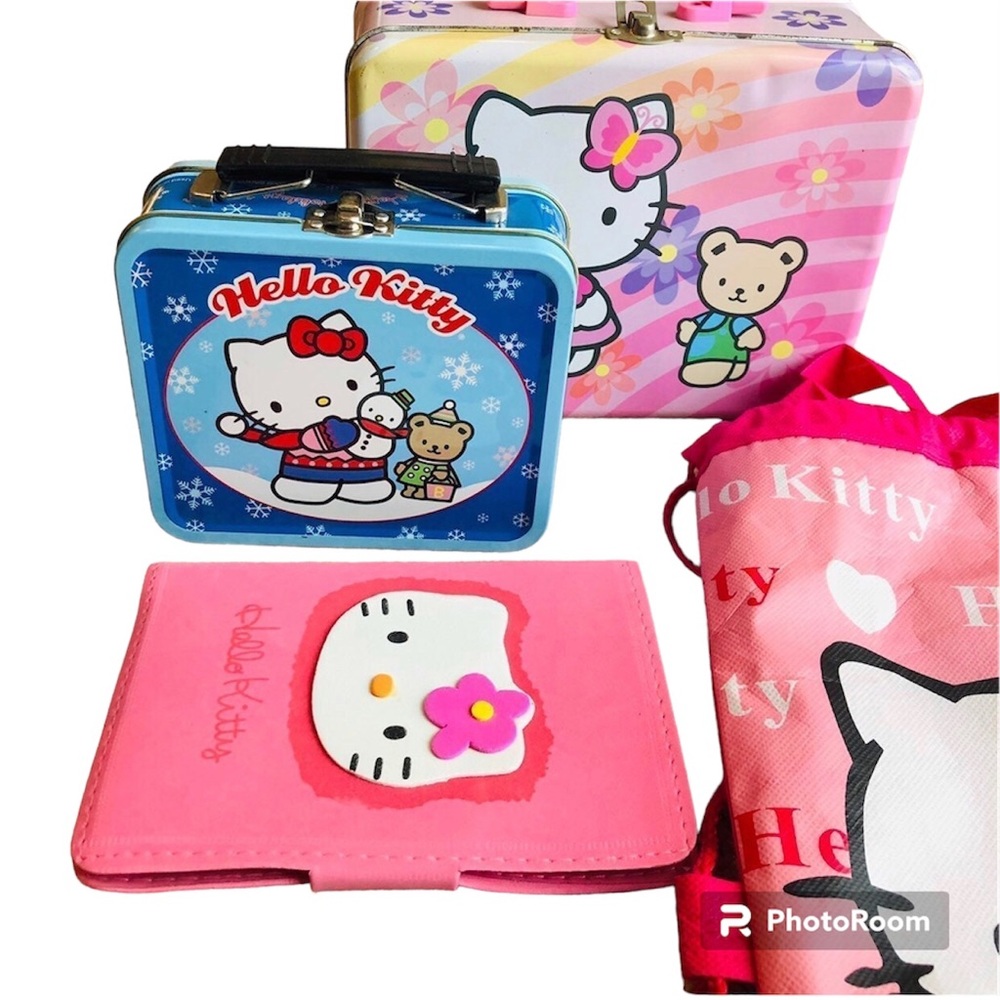 Hello Kitty Lunch Tins, Notepad, Drawstring bag - Picture 1 of 16